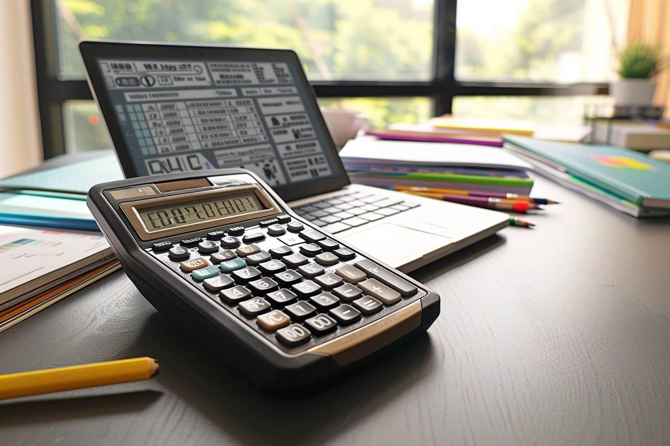 ChatGPT sur calculatrice : image d'une calculatrice moderne affichant une interface d'IA