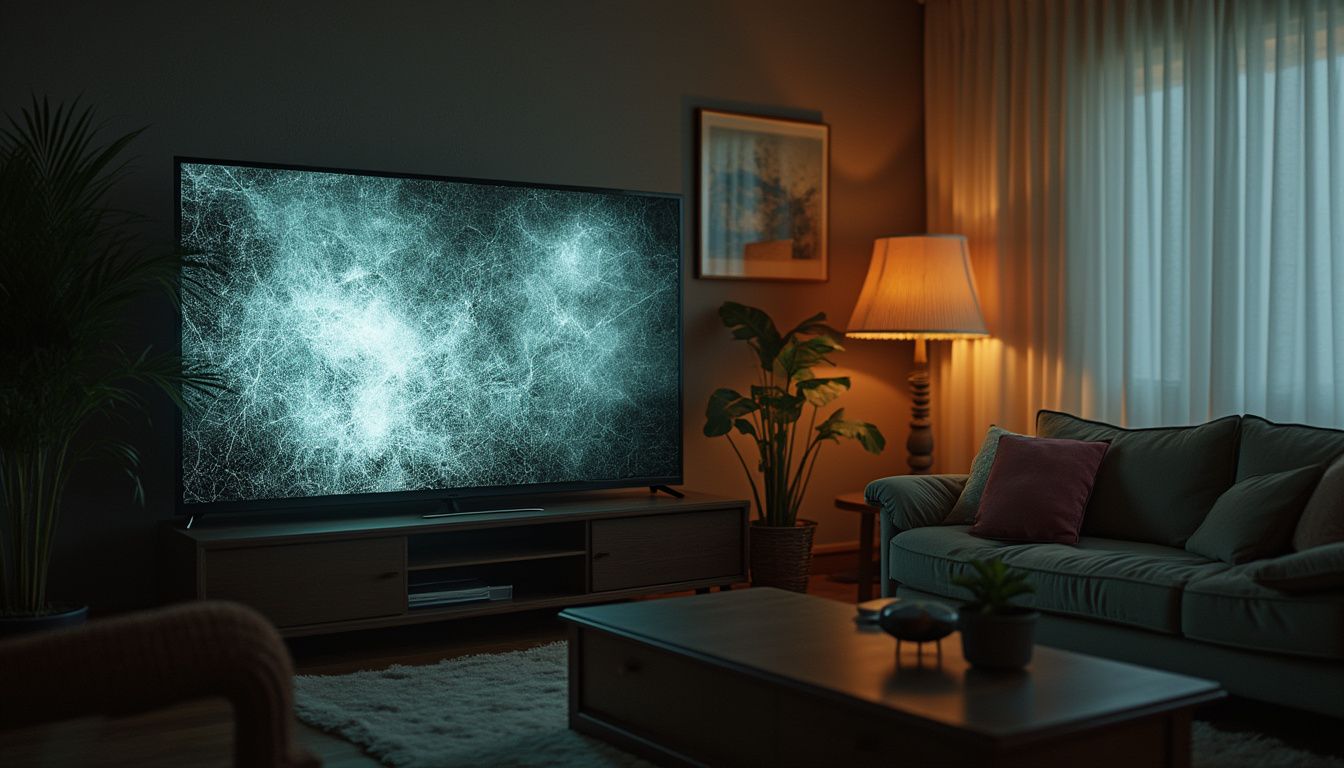 remplacement écran TV : téléviseur moderne affichant une image claire