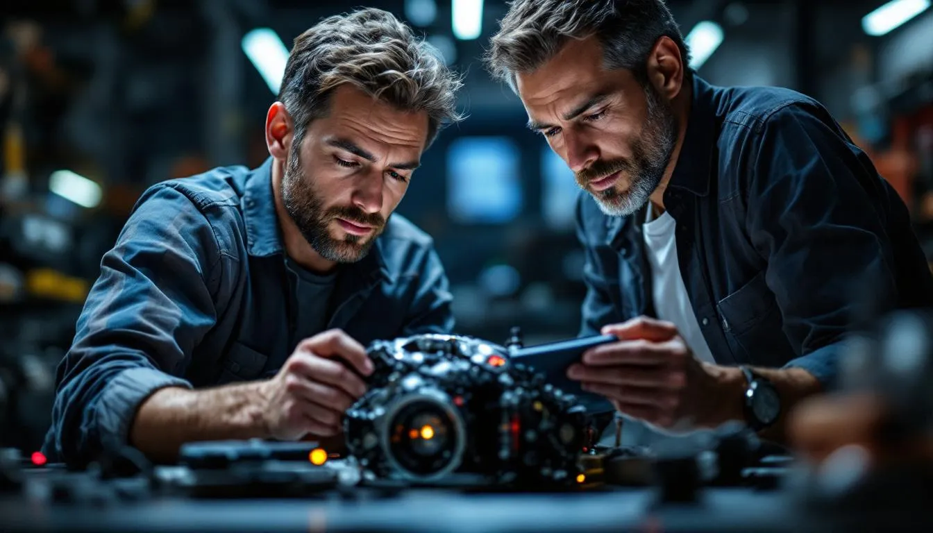 cylindrée moteur : illustration d'un moteur avec alésage et course en surbrillance