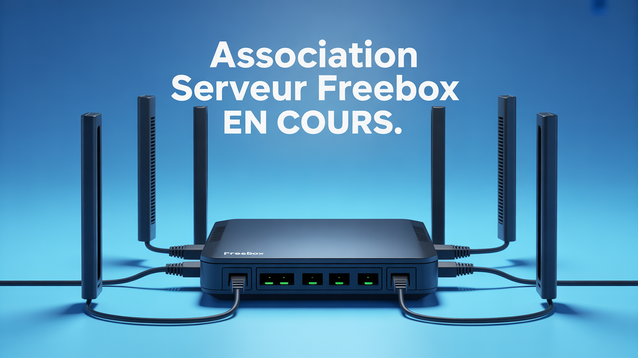 association serveur freebox en cours illustration reseau maison