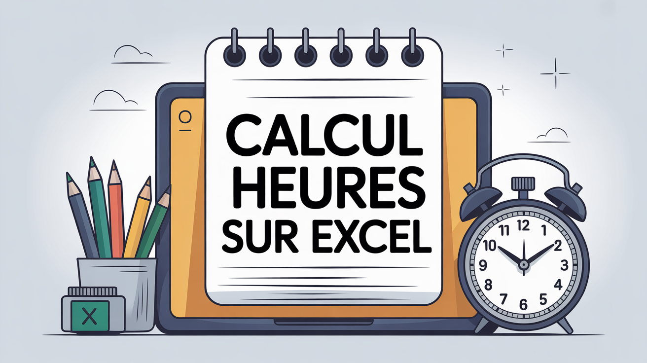 tableau excel gestion heures et horloge