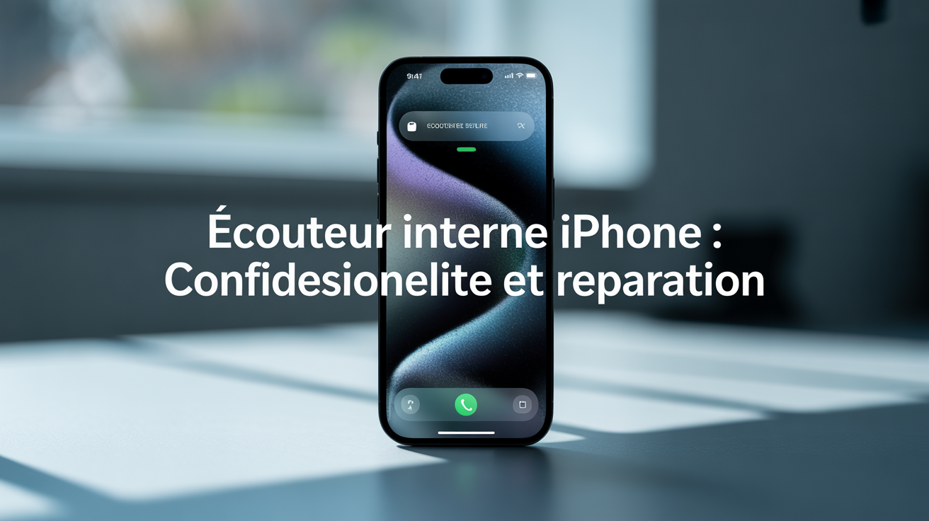 ecouteur interne iphone confidentialite reparation