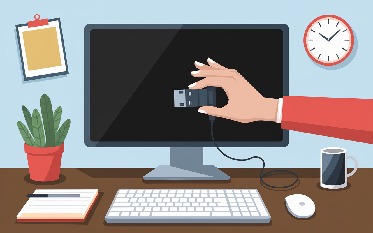 Écran noir mais PC allumé : causes simples et solutions rapides, image size:1280x800