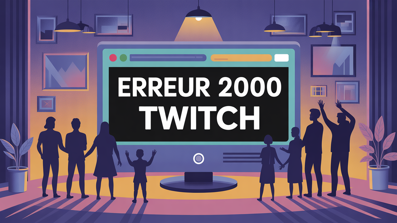 Erreur 2000 Twitch écran figé famille