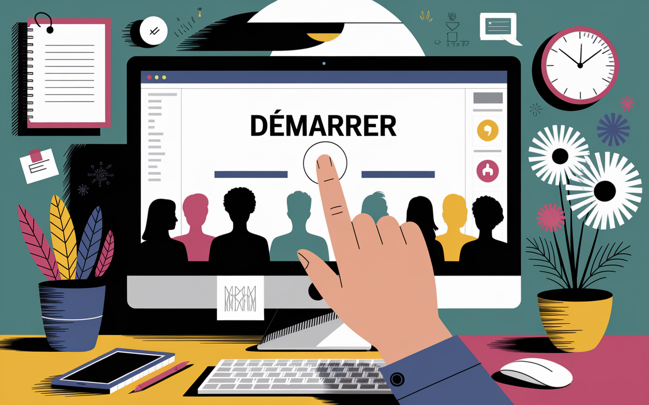 Main lance creation Krea IA sur ecran