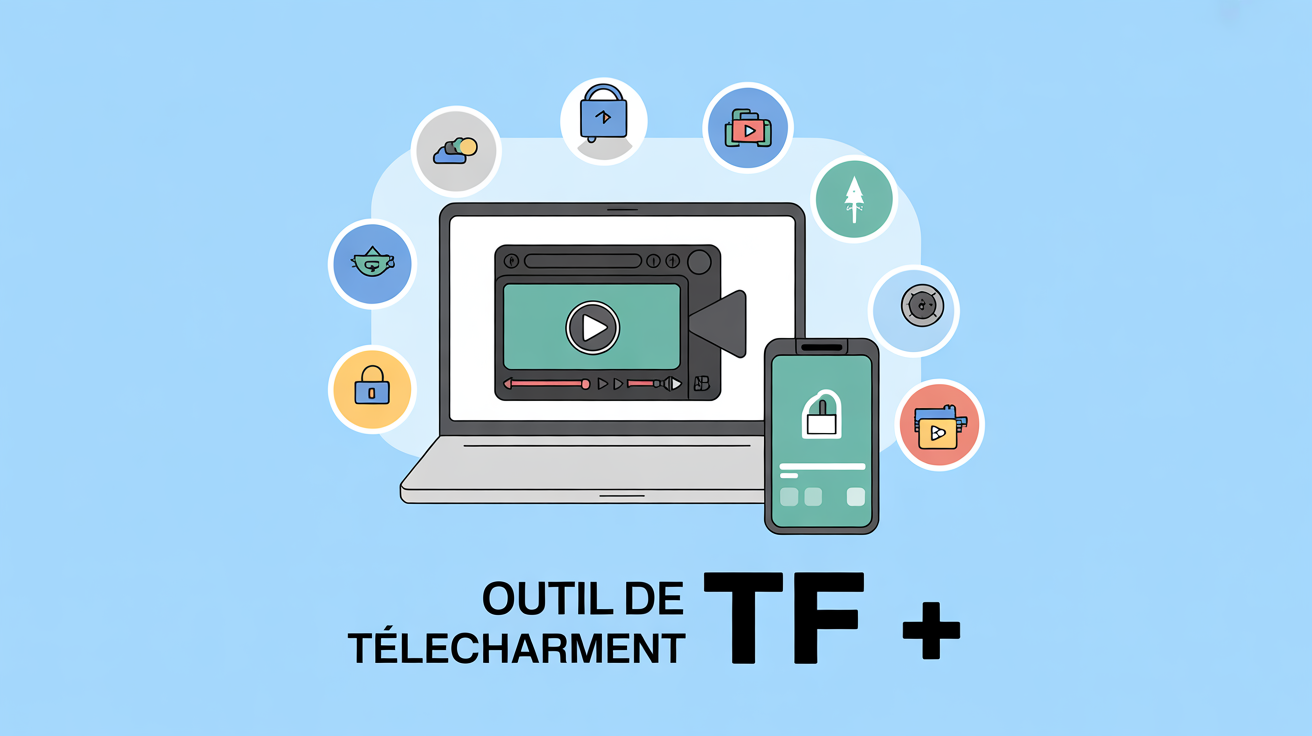 Outil de telechargement TF1+ sur ordinateur et mobile, securite