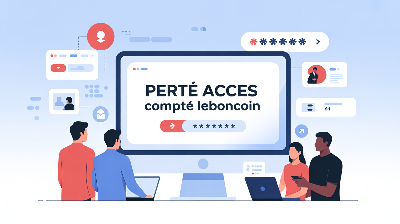 Illustration perte accès compte Leboncoin mot de passe sécurisé