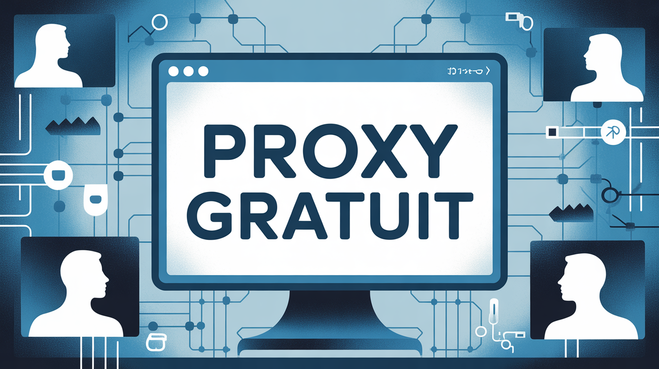 Illustration proxy gratuit cybersécurité ecran ordinateur
