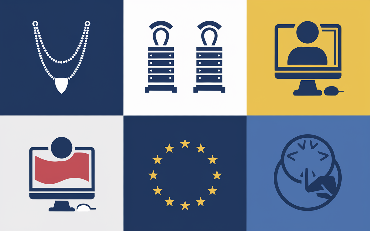 Icônes securite RGPD passerelle SMS