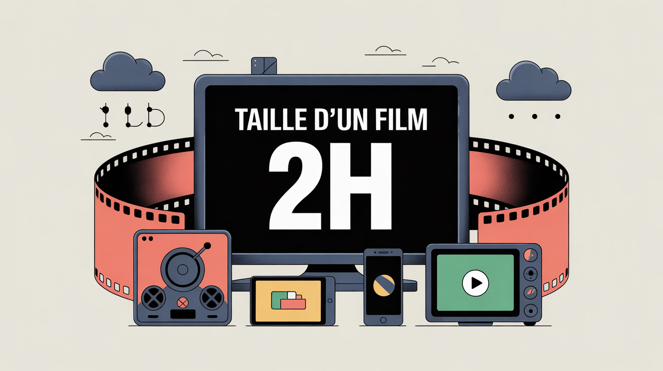 illustration taille d un film 2h sur differents supports
