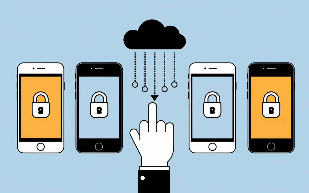 smartphones icone securite reinitialisation apple