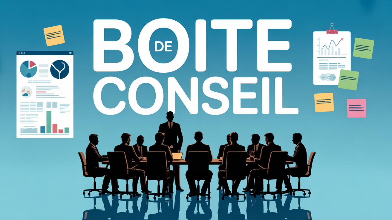 Boite de conseil consultants reunion graphique