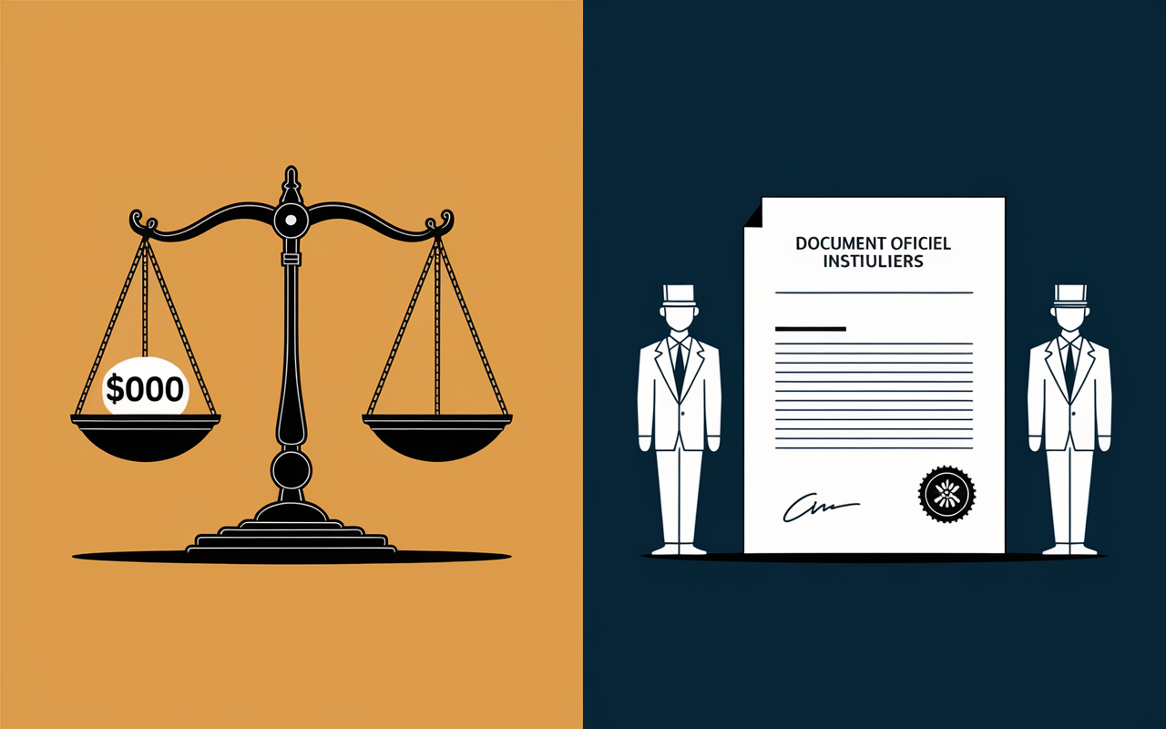 Balance et document créance publique