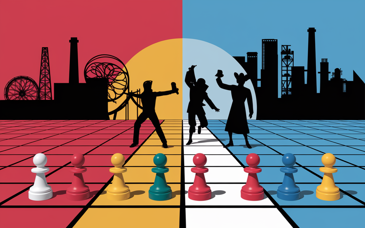 silhouettes homme d affaires industrie digitale