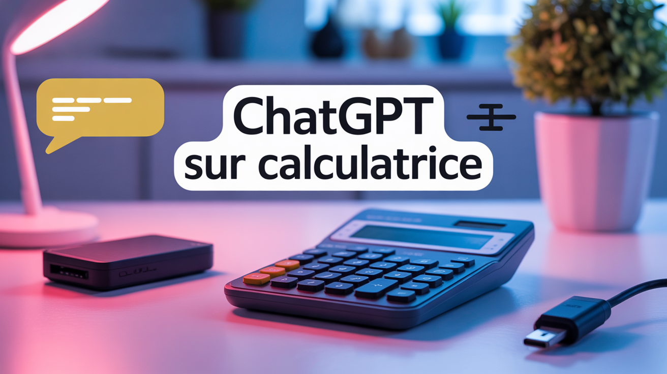 Calculatrice graphique moderne avec module WiFi et ChatGPT