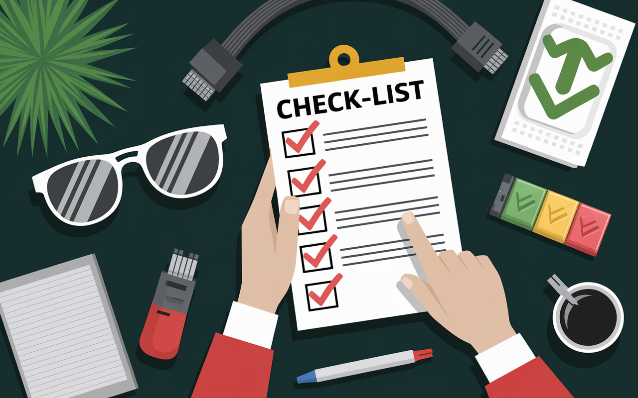 Checklist rapide connexion Ethernet fiable