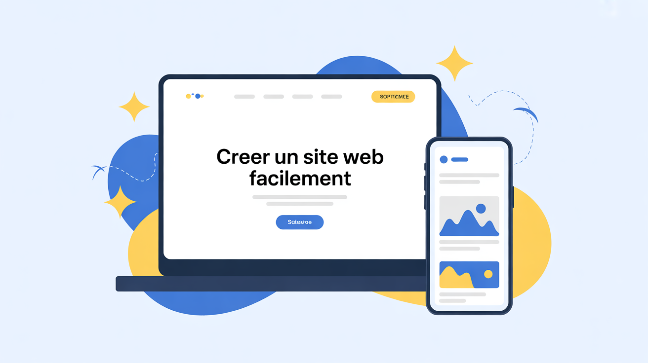 illustration plateforme carrd site web simple