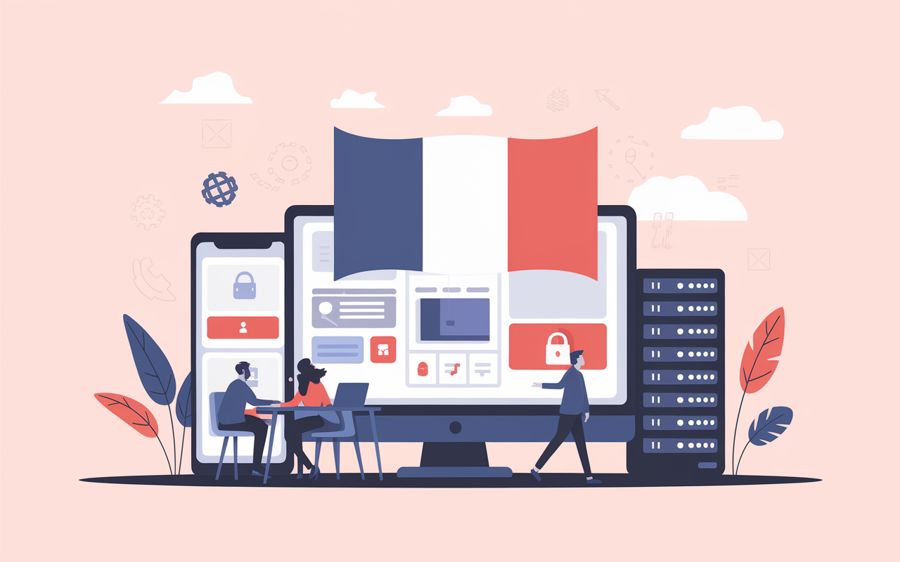 Elgeaweb hébergement web simple sécurisé équipe drapeau français