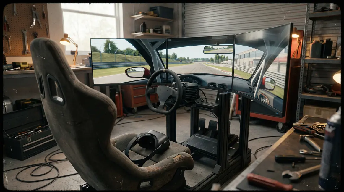 simulateur voiture casque VR simracing haute immersion