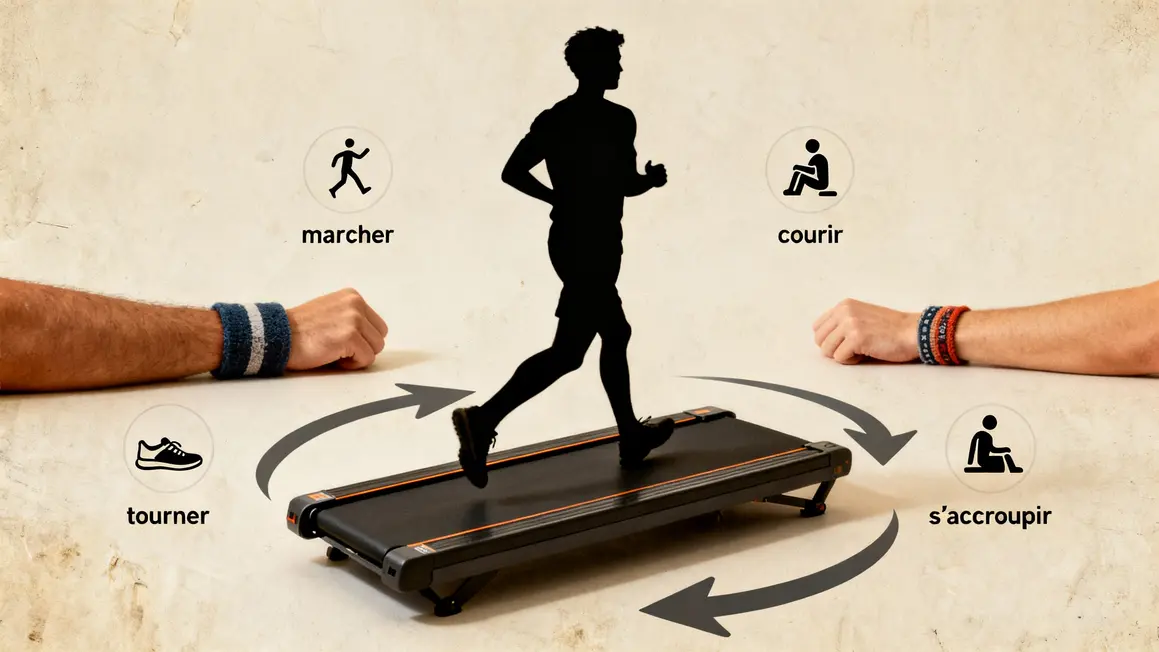 gestes marche course rotation sur tapis VR