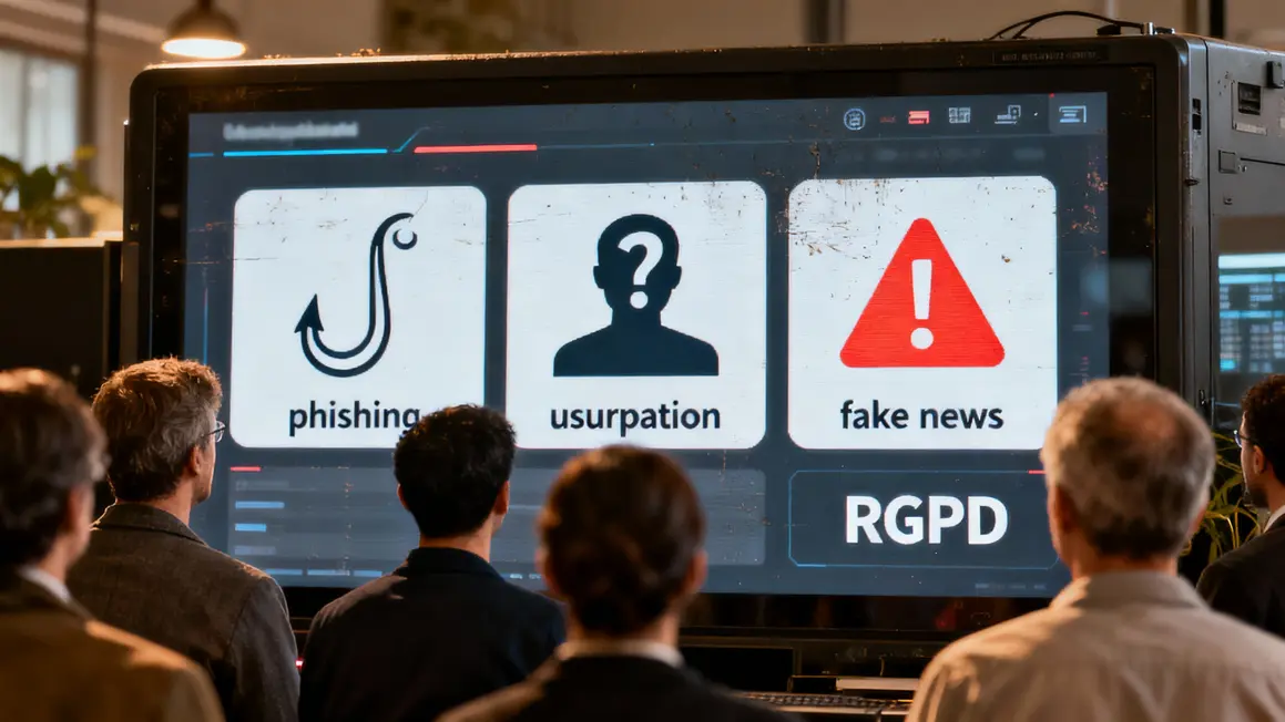 tableau bord phishing usurpation RGPD