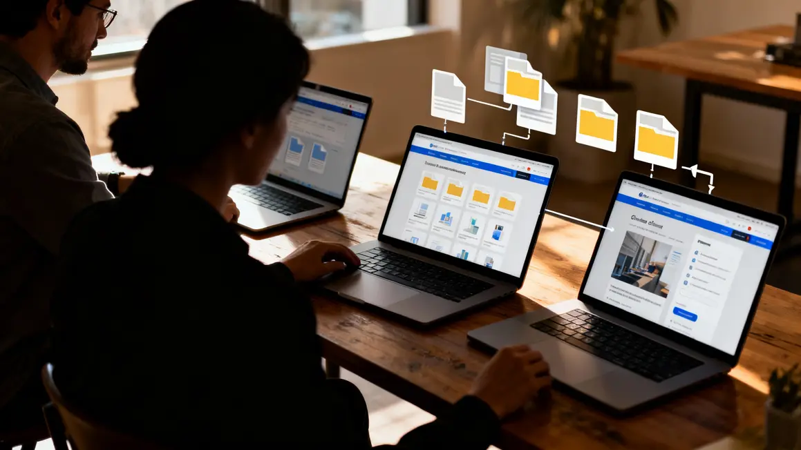 Visuel professionnels partage fichier sur site
