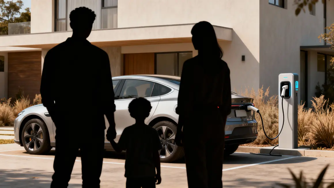 Famille maison voiture electrique recharge cable type 2