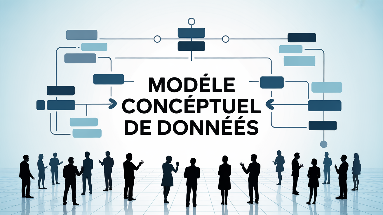 diagramme modèle conceptuel de données avec personnes