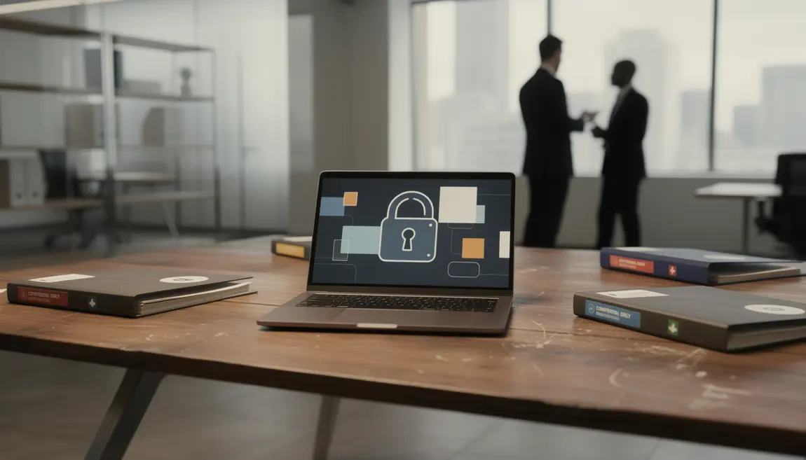 mot de passe sécurisé affiché sur ordinateur de bureau