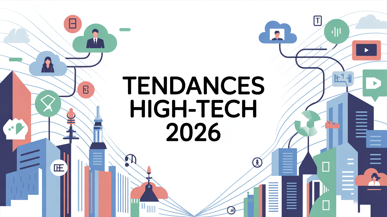 Tendance hightech webzine illustration ville dynamique 2026