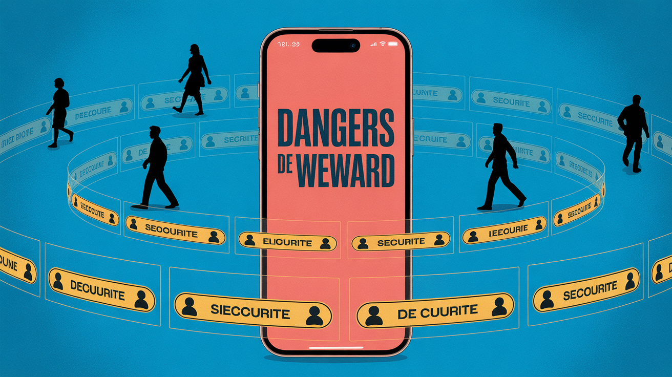 weward danger illustration smartphone