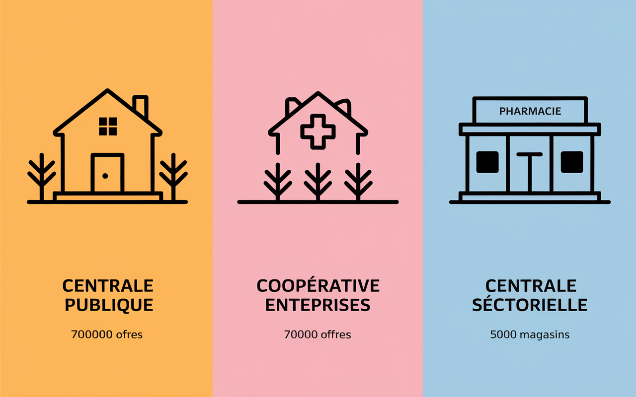 types centrale d achat exemples sectoriels
