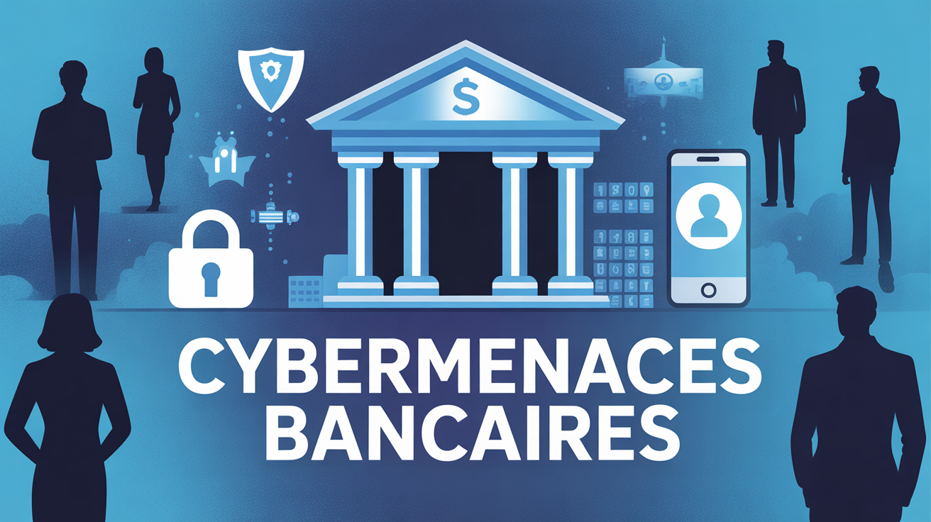 Illustration cybersécurité banque, cyberattaque banques françaises
