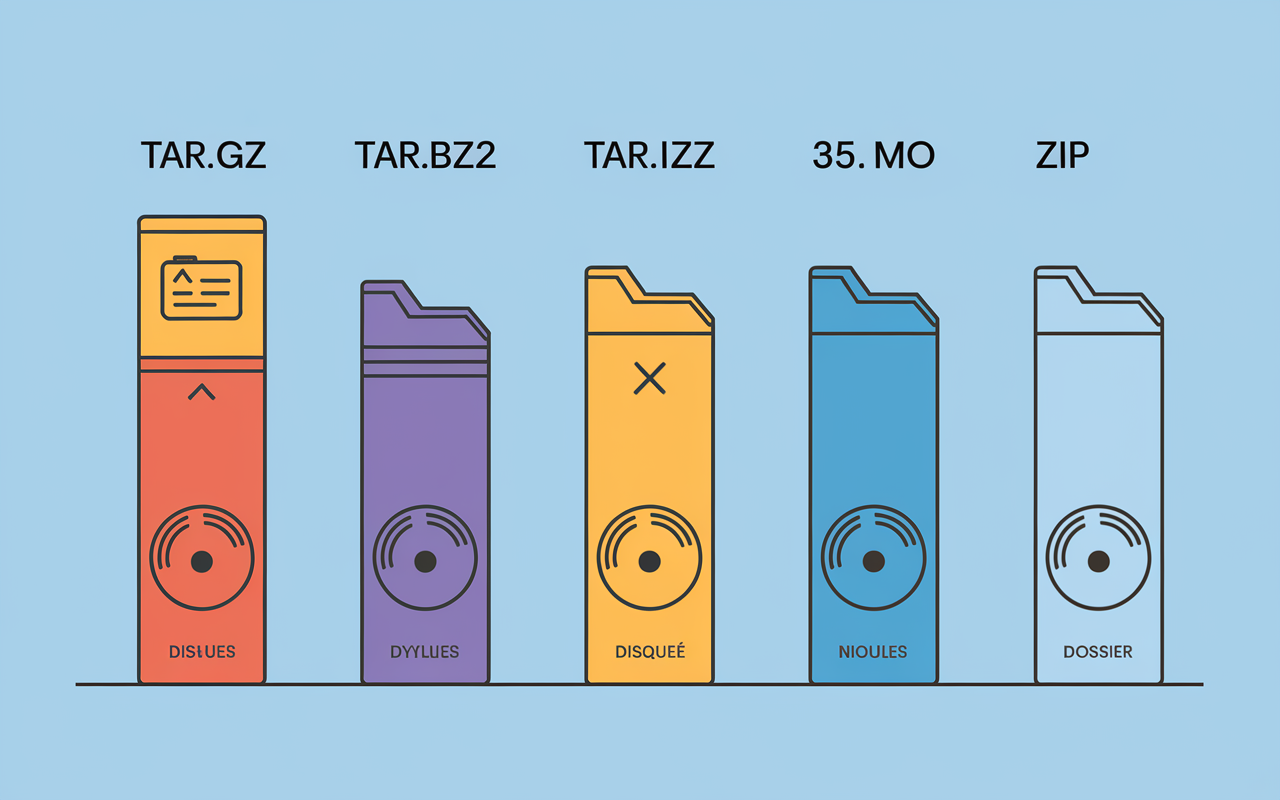 comparatif formats linux tar alternatives