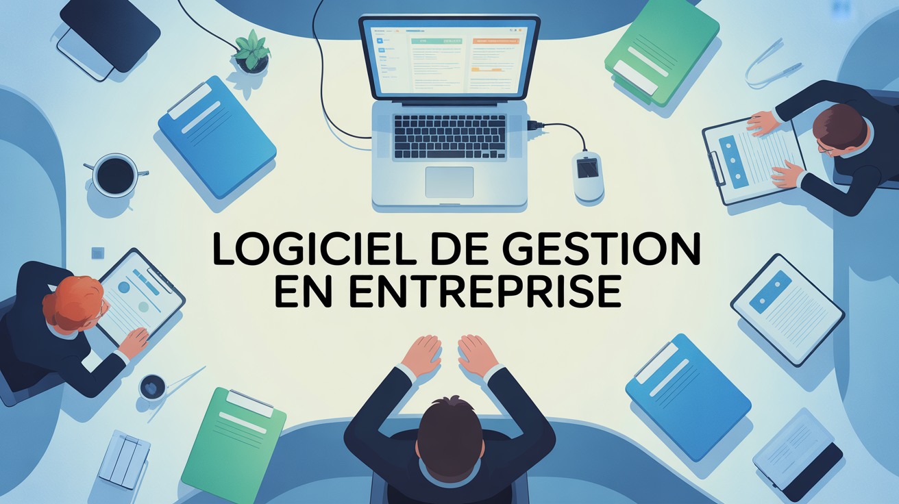 Logiciels entreprise com bureau moderne gestion