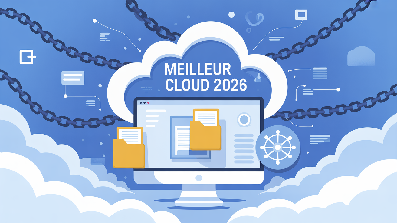 illustration moderne meilleur cloud sécurisé