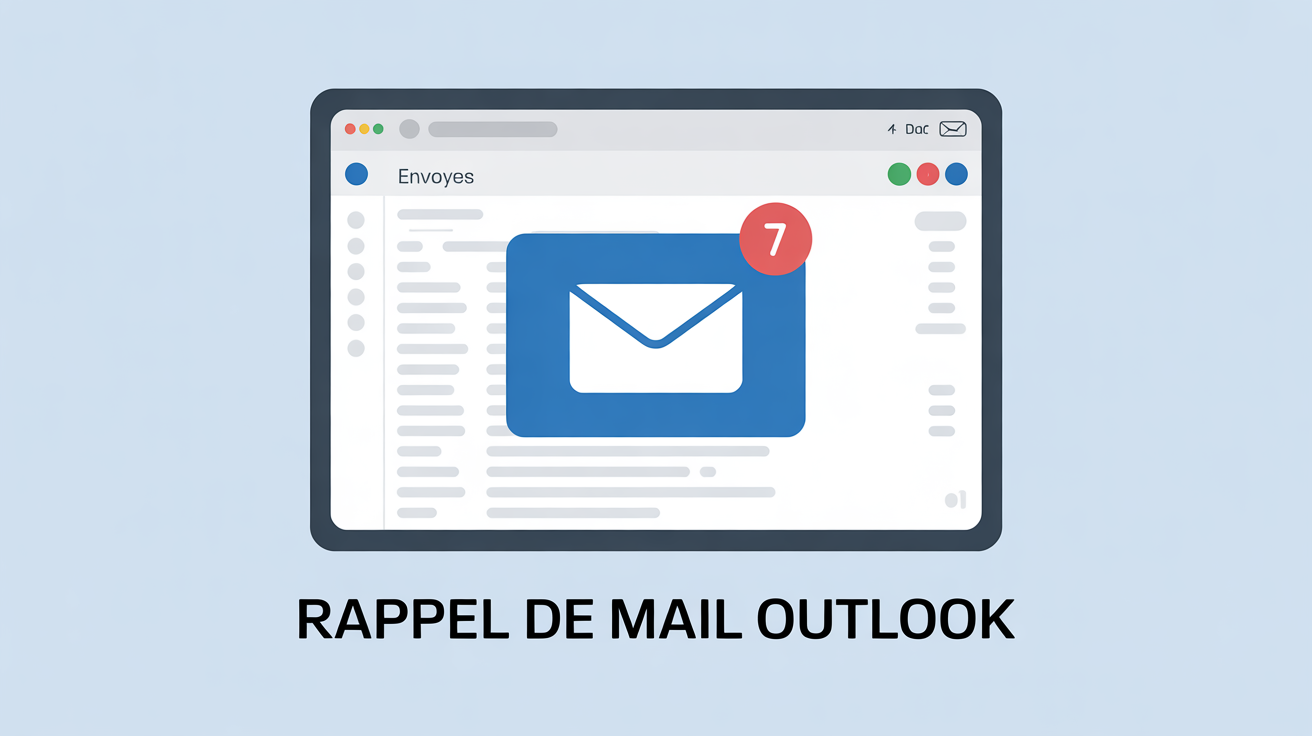 rappeler mail outlook application email ecran