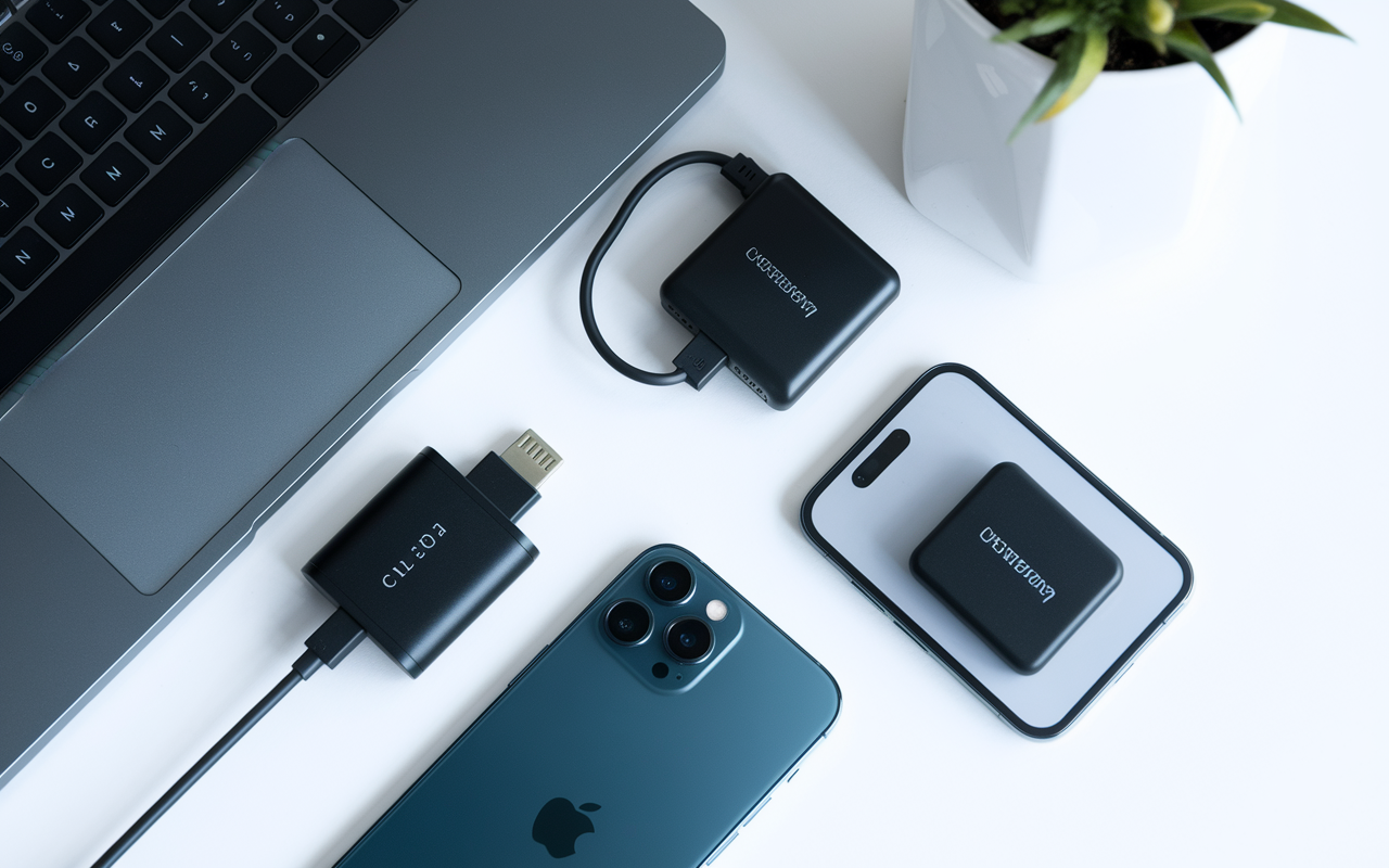 transférer photo téléphone vers disque dur externe sans ordinateur, adaptateurs OTG et SSD