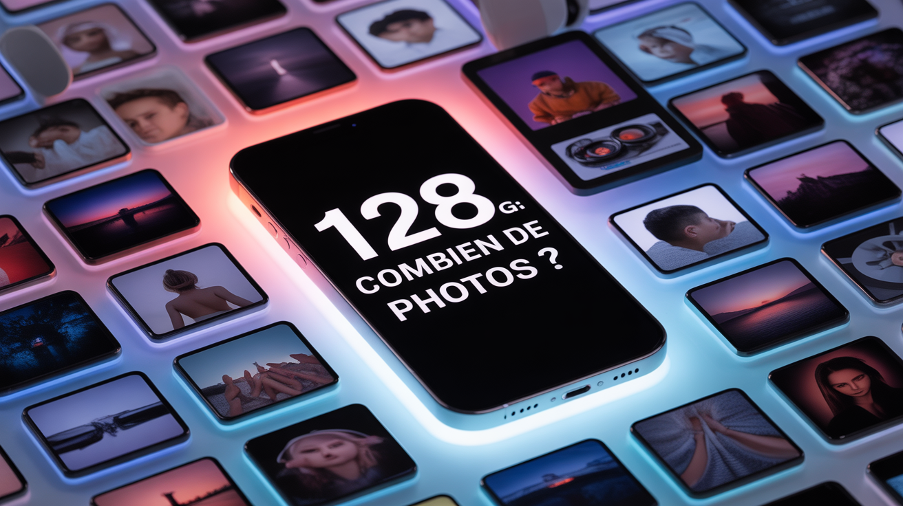 smartphone carte memoire et photos 128 go combien de photos