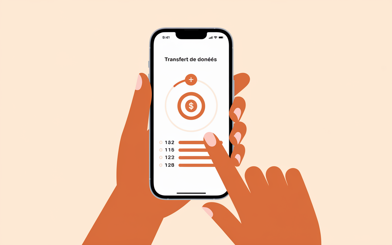 comment transferer android vers iphone progression transfert etapes