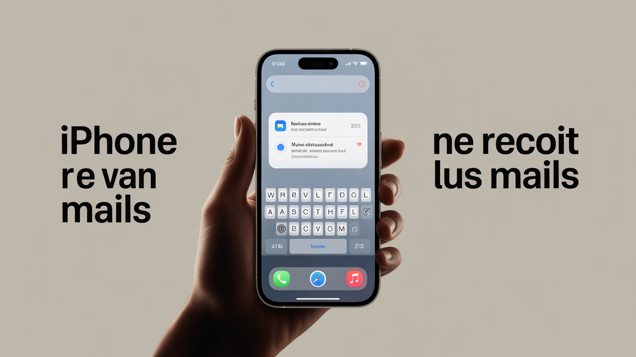 je ne recois plus de mail sur mon iphone, iphone sans notification mail
