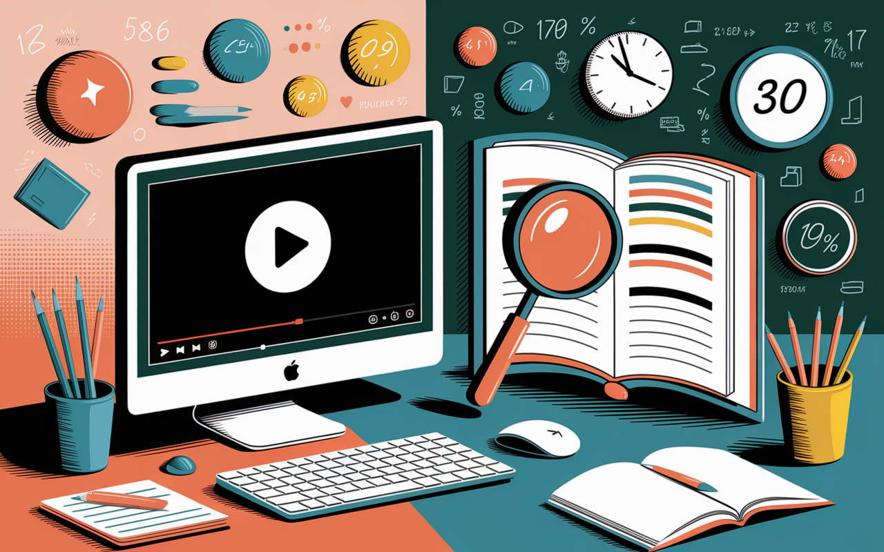 Illustration du concept de référencement vidéo