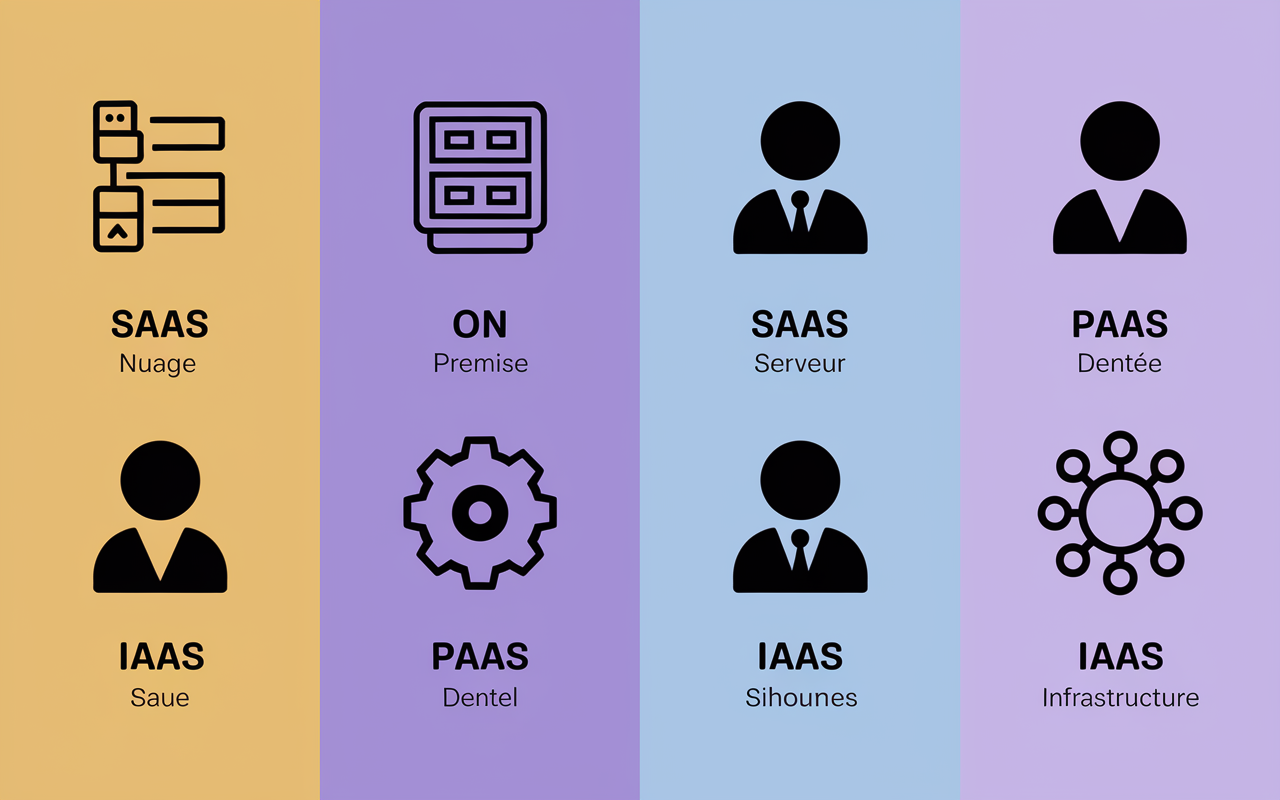 saas définition comparatif visuel modèles