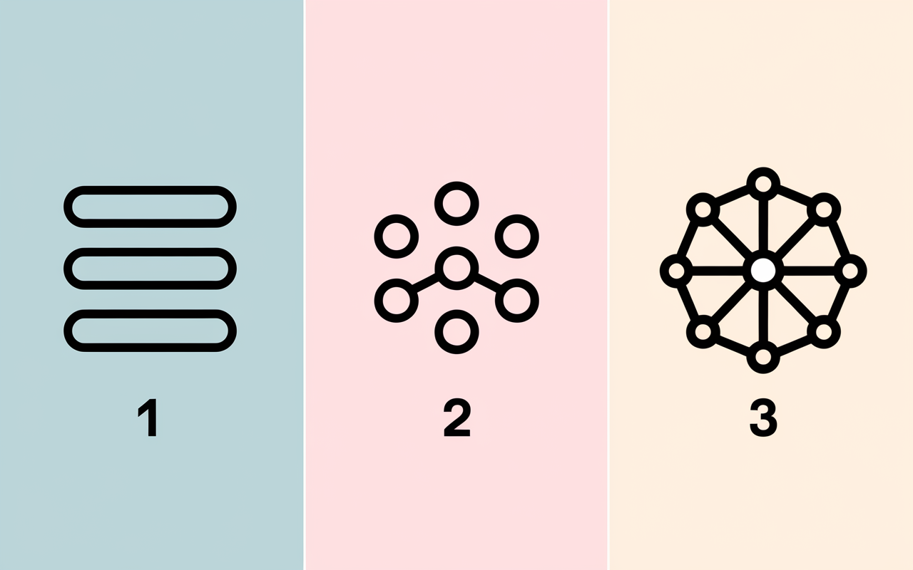 Schéma comparatif communication omnicanale multicanale