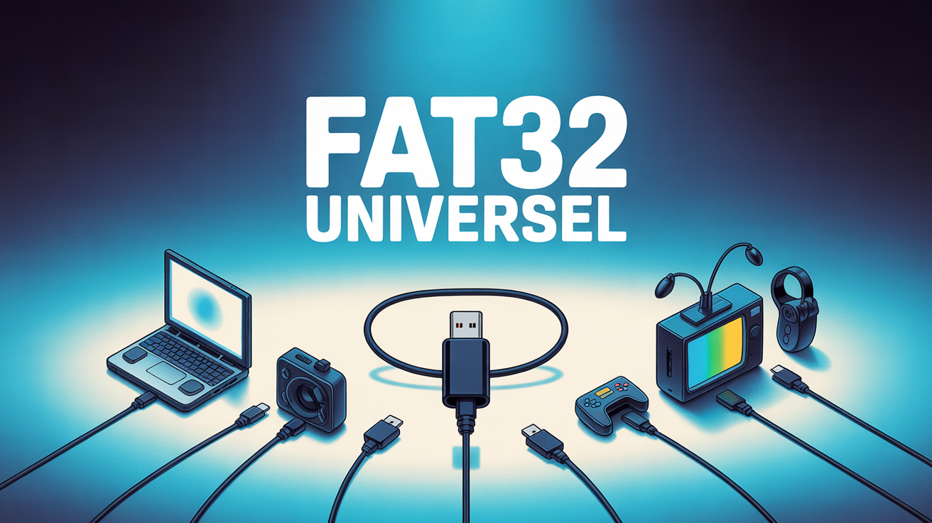 clé usb fat32 branchée sur appareils