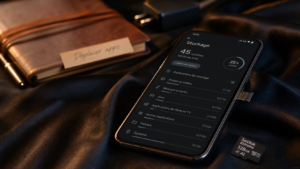Comment mettre application sur carte SD : écran Android avec stockage micro SD