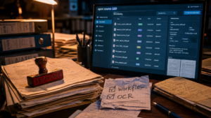GED open source : interface et métadonnées de documents numérisés