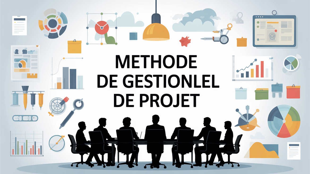 methode gestion de projet silhouettes salle réunion