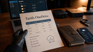 One drive tarif : prix et offres de stockage en ligne