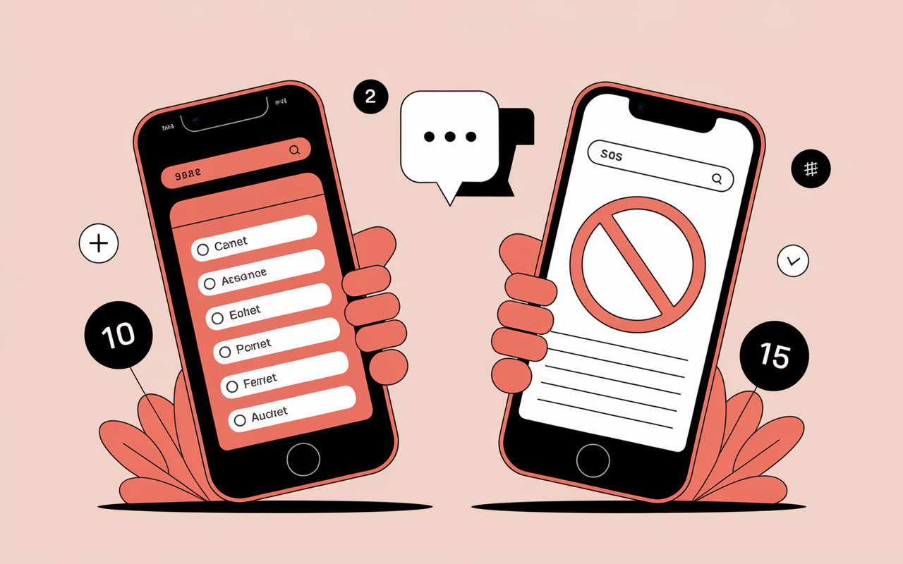 recuperer sms a partir d'un numero interdiction